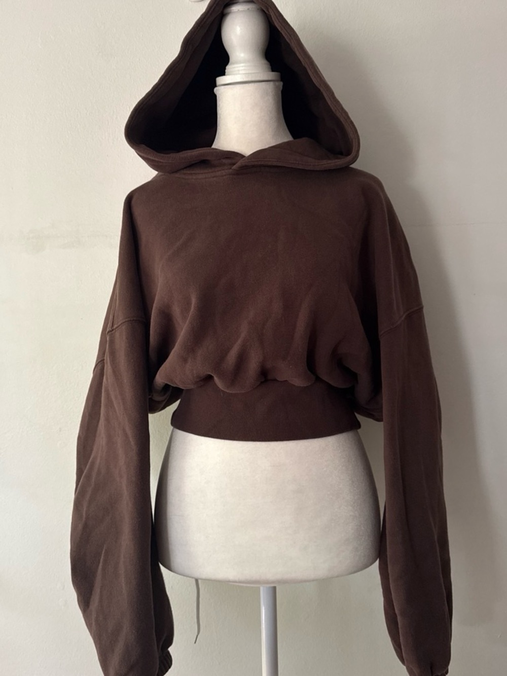Glowmode Mocha Brown Cropped Hoodie